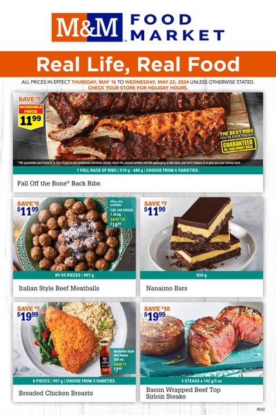 M&M Food Market (Atlantic & West) Flyer May 16 to 22