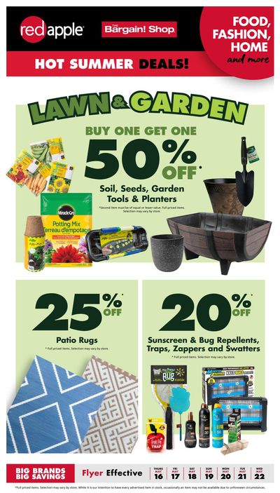 The Bargain Shop & Red Apple Stores Flyer May 16 to 22