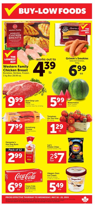 Buy-Low Foods Flyer May 16 to 22