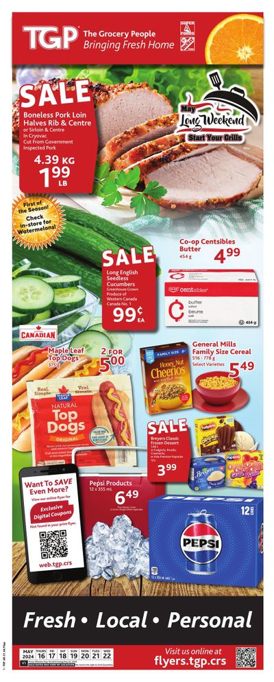 TGP The Grocery People Flyer May 16 to 22