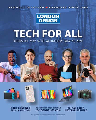 London Drugs Tech For All Flyer May 16 to 29