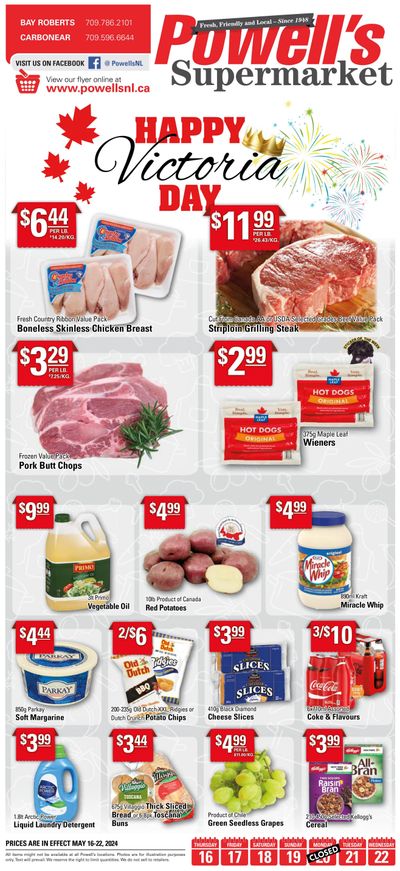 Powell's Supermarket Flyer May 16 to 22
