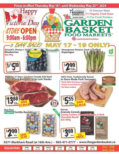 The Garden Basket Flyer May 16 to 22