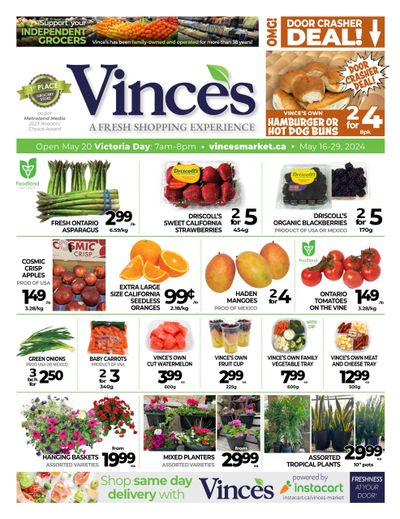 Vince's Market Flyer May 16 to 22