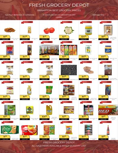 Fresh Grocery Depot Flyer May 16 to 22