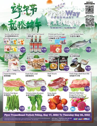 FreshWay Foodmart Flyer May 17 to 23