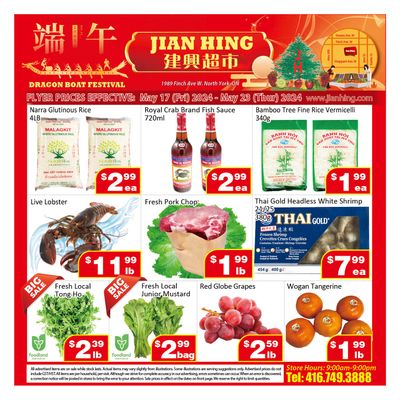 Jian Hing Supermarket (North York) Flyer May 17 to 23