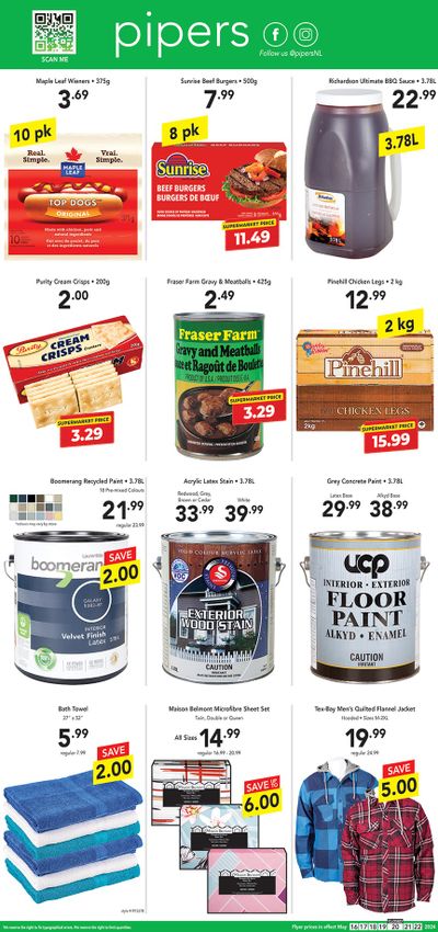 Pipers Superstore Flyer May 16 to 22