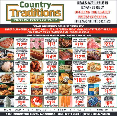 Country Traditions Flyer May 16 to 23
