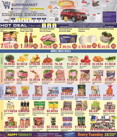 88 Supermarket Flyer May 16 to 22