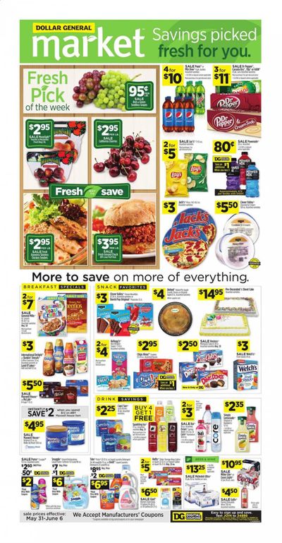 Dollar General Weekly Ad & Flyer May 31 to June 6