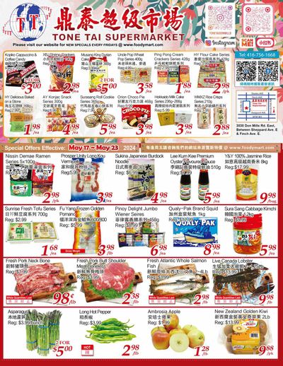 Tone Tai Supermarket Flyer May 17 to 23