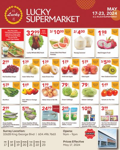 Lucky Supermarket (Surrey) Flyer May 17 to 23