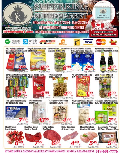 Superking Supermarket (London) Flyer May 17 to 23