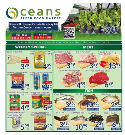 Oceans Fresh Food Market (West Dr., Brampton) Flyer May 17 to 23