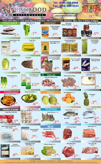 MultiFood Supermarket Flyer May 17 to 23