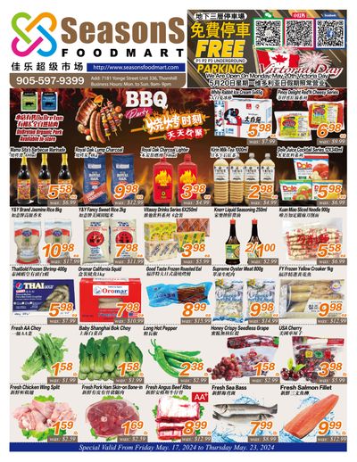 Seasons Food Mart (Thornhill) Flyer May 17 to 23