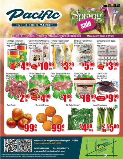 Pacific Fresh Food Market (Pickering) Flyer May 17 to 23