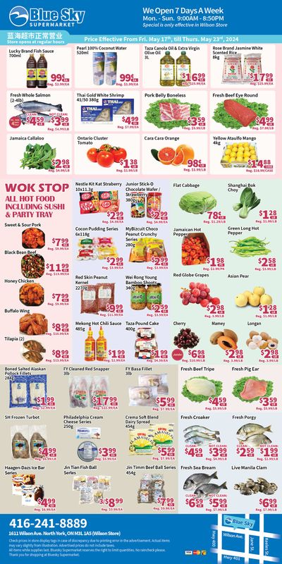 Blue Sky Supermarket (North York) Flyer May 17 to 23