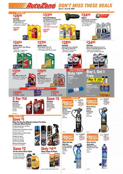 Autozone Weekly Ad & Flyer June 2 to 29