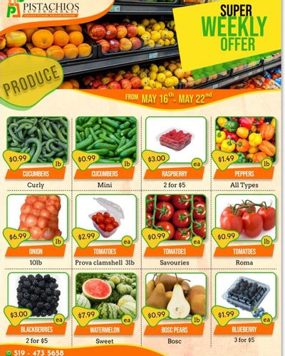 Pistachios Supermarket Flyer May 16 to 22