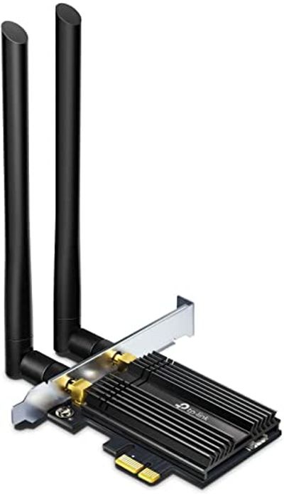 TP-Link WiFi 6 AX3000 PCIe WiFi Card for PC with Heat Sink (Archer TX50E) - Bluetooth 5.0, 802.11AX Dual Band Wireless Adapter with MU-MIMO, Ultra-Low Latency, Supports Windows 11, 10 (64bit) Only $39.97 (Reg $59.99)