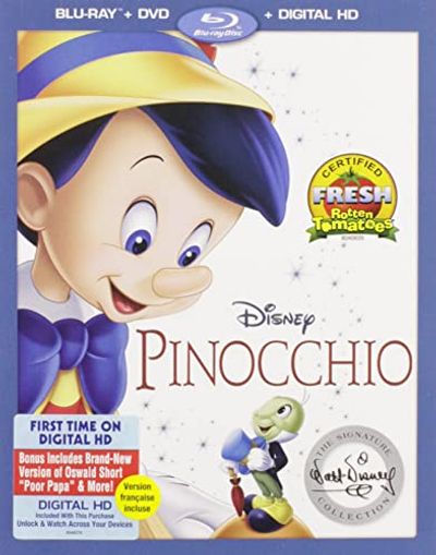 Pinocchio: The Walt Disney Signature Collection [Blu-ray + DVD + Digital HD] $15 (Reg $20.00)