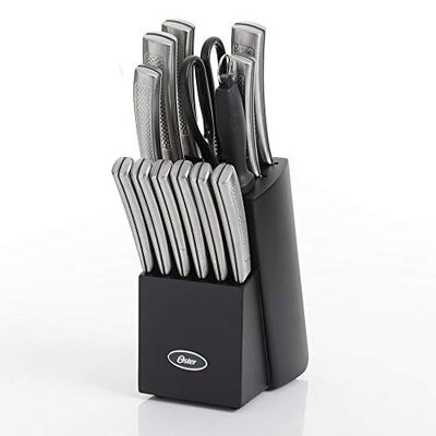 Oster 92272.14 Wellisford 14 Piece Stainless Steel Cutlery Set with Block, Black $47.48 (Reg $52.76)