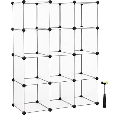 SONGMICS Cube Storage Organizer, 12 Cube Closet Organizers 36.6 x 12.2 x 48.4 Inches, White ULPC34L $41.99 (Reg $69.99)