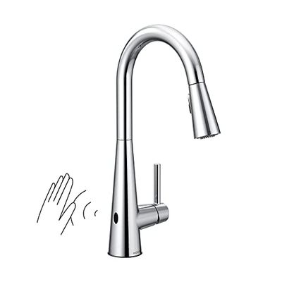 Moen 7864EWC Sleek Motionsense Wave One-Sensor Touchless One-Handle High Arc Pulldown Kitchen Faucet Featuring Reflex (7864EWC), Chrome $322.81 (Reg $477.33)