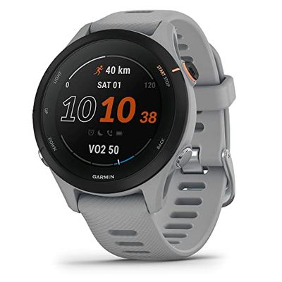 Garmin Forerunner® 255S, Smaller GPS Running Smartwatch, Advanced Insights, Long-Lasting Battery, Powder Gray, 41 MM $329.99 (Reg $469.99)