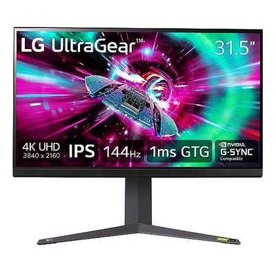LG Ultragear 32GR93U 32" UHD(3840X2160) 4K Gaming Monitor with 144Hz Refresh Rate, 1ms (GtG), DCI-P3 95% (Typ.), VESA DisplayHDR 400, AMD FreeSync Premium, NVIDIA G-SYNC Compatible, Black $699.99 (Reg $1049.99)