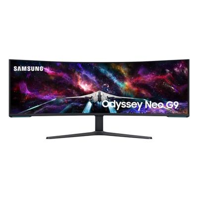 SAMSUNG 57" Odyssey Neo G9 Series Dual 4K UHD 1000R Curved Gaming Monitor, 240Hz, 1ms with DisplayPort 2.1, Quantum Mini-LED, DisplayHDR 1000, AMD FreeSync Premium Pro, LS57CG952NNXZA, 2023 $2598 (Reg $3097.93)