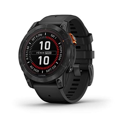 Garmin fēnix 7 Pro Solar, Multisport GPS Smartwatch, Built-in Flashlight, Solar Charging Capability, Black $799.99 (Reg $1079.99)