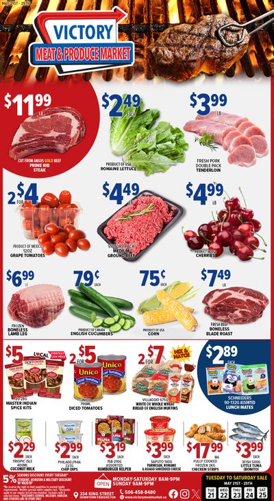 Victory Meat Market Flyer May 21 to 25