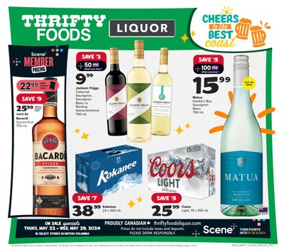 Thrifty Foods Liquor Flyer May 23 to 29