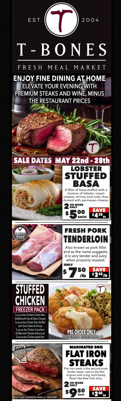  T-Bone's Flyer May 22 to 28