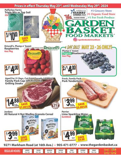 The Garden Basket Flyer May 23 to 29