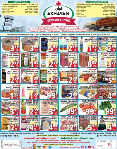 Akhavan Supermarche Flyer May 22 to 28