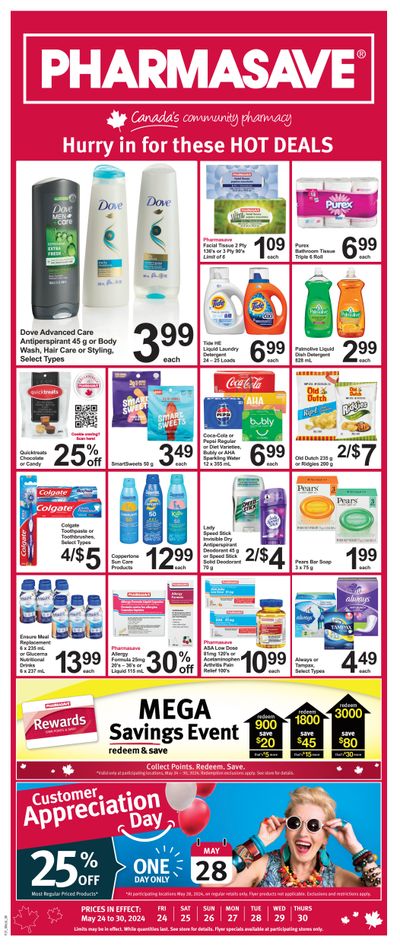 Pharmasave (AB, SK & MB) Flyer May 24 to 30