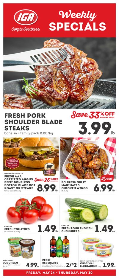IGA Stores of BC Flyer May 24 to 30