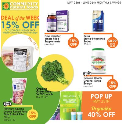 Community Natural Foods Flyer May 23 to June 26
