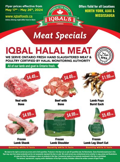 Iqbal Foods Flyer May 17 to 26