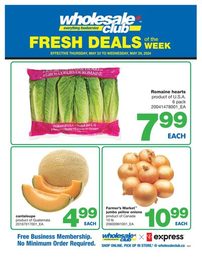 Wholesale Club (West) Fresh Deals of the Week Flyer May 23 to 29