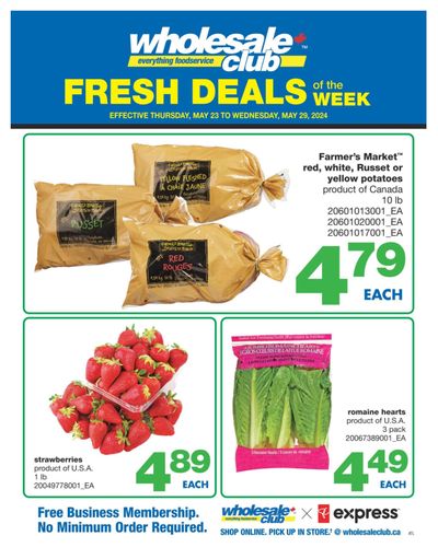 Wholesale Club (Atlantic) Fresh Deals of the Week Flyer May 23 to 29