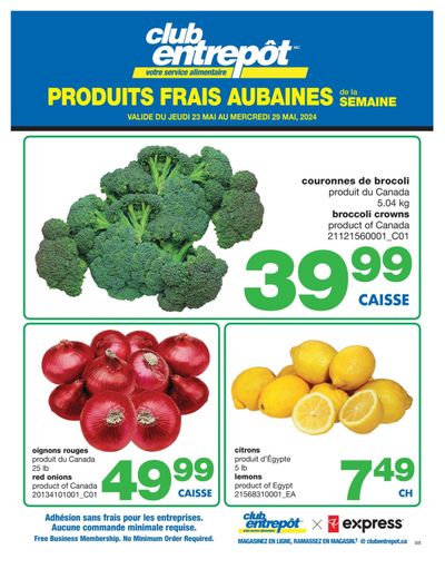 Wholesale Club (QC) Fresh Deals of the Week Flyer May 23 to 29