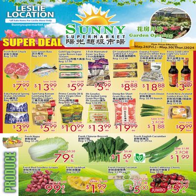 Sunny Supermarket (Leslie) Flyer May 24 to 30