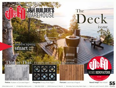 J&H Builder's Warehouse Flyer May 23 to June 5