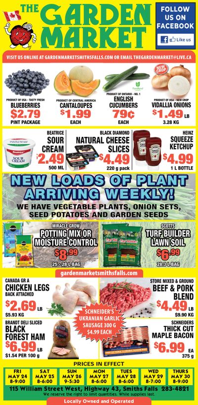 The Garden Market Flyer May 24 to 30