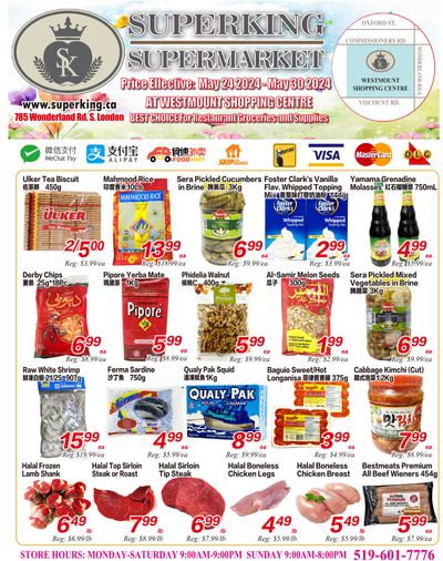 Superking Supermarket (London) Flyer May 24 to 30
